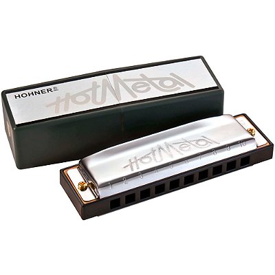 Gaita Hohner Hot Metal Diatônica em C (Dó) - Diatonic Harmonica - Enthusiast Series