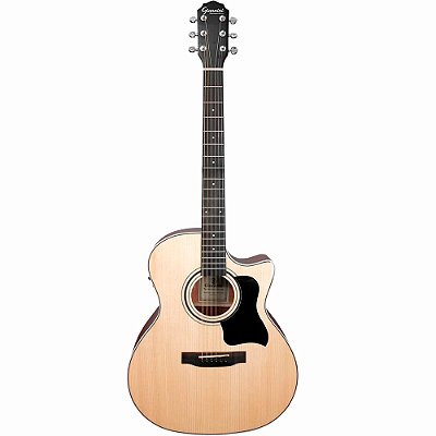 Violão Giannini Performance Deluxe GAC DLX CEQ NG Grand Auditorium Cutaway Solid Spruce Natural Gloss - Fishman - c/ bag