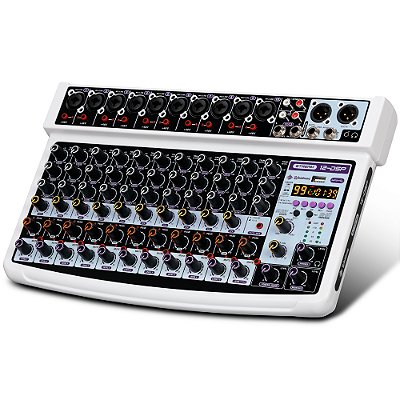 Mesa de Som Waldman Stream 12 DSP - mixer analógico 12 canais c/ efeitos - ST-12DSP
