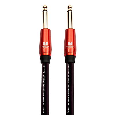 Cabo para Instrumento Monster Acoustic Prolink 12ft 3,6m - P10-P10 - Reto-Reto - Monster Cable