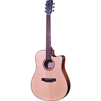 Violão Crafter LITE D-16CE Solid Spruce Dreadnought Cutaway - Eq PL-T NV - c/ bag
