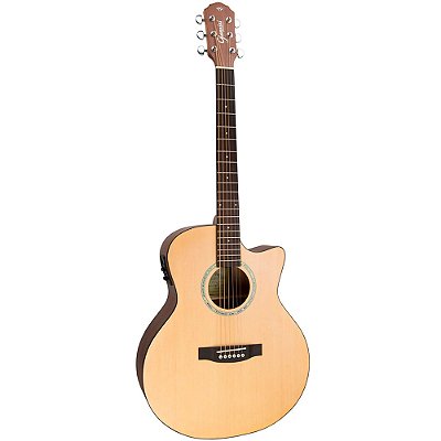 Violão Giannini GSF-3 CEQ NS Aço Eletroacústico Cutaway Natural Satin