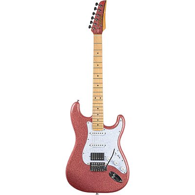 Guitarra Seizi Fun Katana Musashi HSS Rose Gold Sparkle Maple c/ Bag