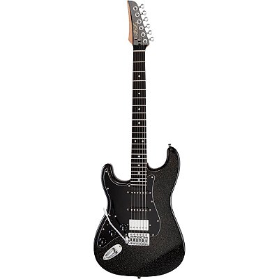 Guitarra Seizi Fun Katana Musashi HSS Black Sparkle PH c/ Bag - canhota - lefty