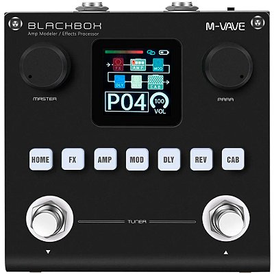 Pedaleira M-Vave Blackbox Multi-Efeitos para Guitarra, Baixo e Violão
