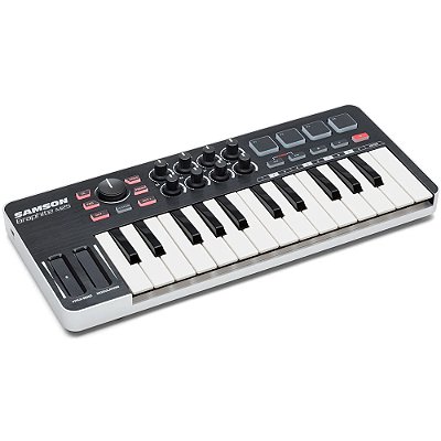 Teclado Controlador Samson Graphite M25 - 25 teclas - 4 pads - MIDI - USB