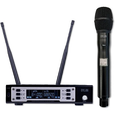 Microfone Sem Fio UHF Dylan D-9001 TB Talk Back - Dinâmico de Mão