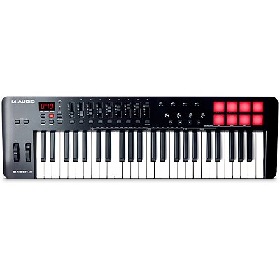 Teclado Controlador M-Audio Oxygen Pro 49 MKV - 49 teclas - 16 pads - 9 faders - 8 knobs - MIDI - USB