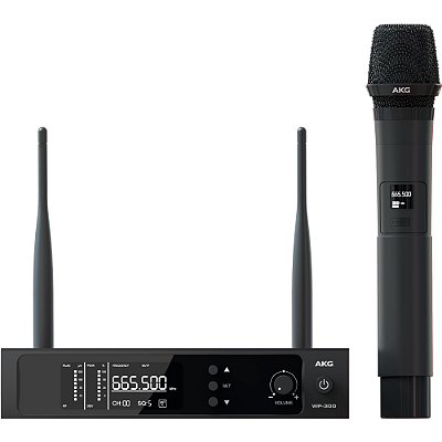 Microfone Sem Fio UHF AKG WP 300 Vocal Dinâmico de Mão