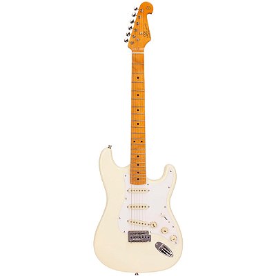 Guitarra SX SST57+ SSS Vintage White Maple c/ Bag
