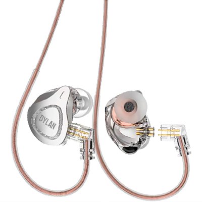 Fone de Ouvido in Ear Dylan DE-515 Prata - 2 drivers