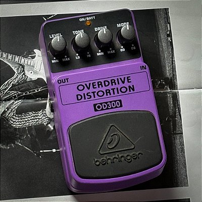 Pedal Behringer OD300 Overdrive Distortion - SEMINOVO