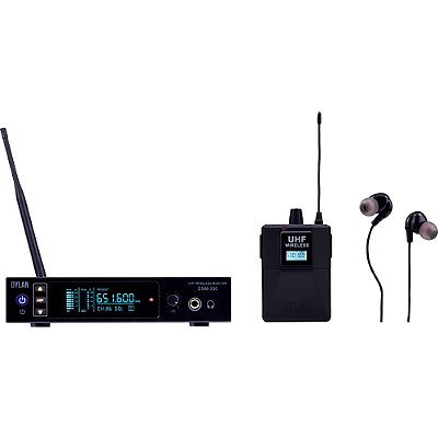 Sistema Monitoramento Sem Fio Dylan DSM-301 com 1 Bodypack e Fone de Ouvido In Ear