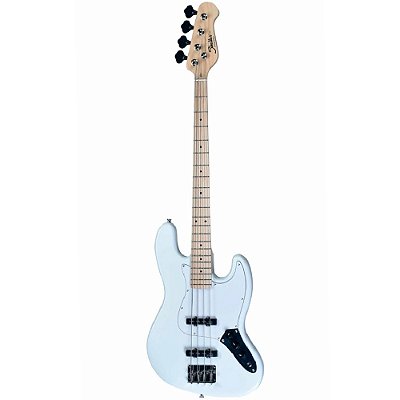 Baixo 4 Cordas Shelter JB75PRO Olympic White - Jazz Bass