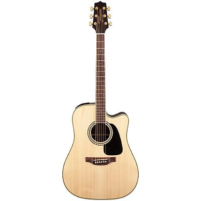 Violão Takamine GD51CE N Solid Spruce Natural Dreadnought Folk Cutaway - Eq TP4TD