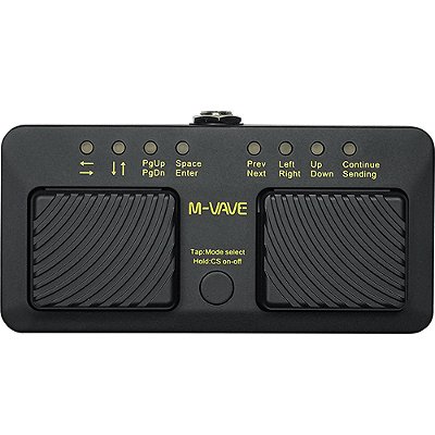 Pedal M-Vave Cube Turner Pro - Passador de Página Sem Fio - Bluetooth - VAVE368