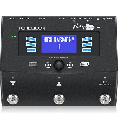 Pedaleira Tc Helicon Play Acoustic - Processador de Efeitos para Voz e Violão