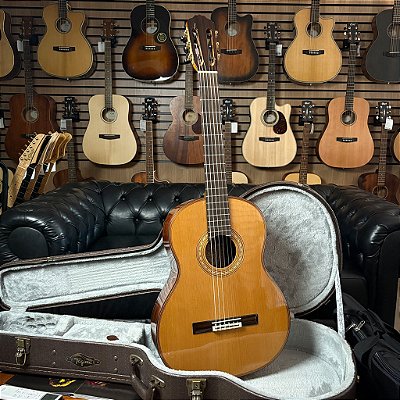 Violão Tagima Café CF-800 NT Nylon Cedro Sólido B/S Cocobolo Acústico c/ case - SEMINOVO