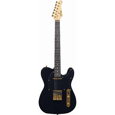 Guitarra Seizi Vintage Saitama Black Gold PH c/ Bag