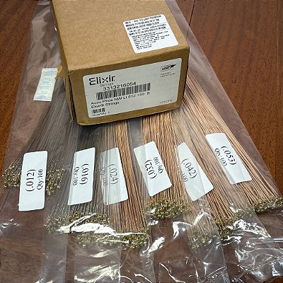 Encordoamento Violão Elixir 012-053 Light Phosphor Bronze Nanoweb 16054-1 - bulk - SEM EMBALAGEM