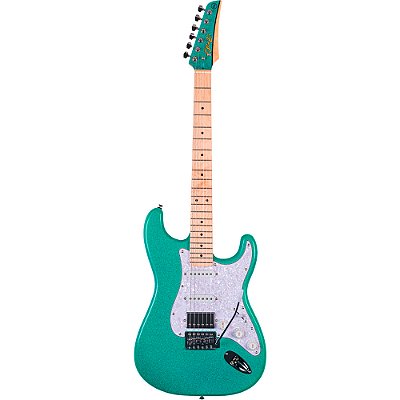 Guitarra Seizi Fun Katana Musashi HSS Turquoise Sparkle Maple c/ Bag
