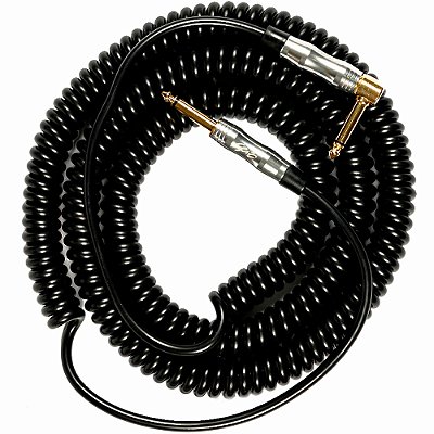 Cabo para Instrumento Seizi Energy Espiral 9m Black - P10 x P10 - Reto-L