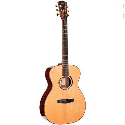 Violão Cort Abstract Delta Spruce / Pau Ferro All Solid Deeper OM - L.R. Baggs Anthem - c/ Case