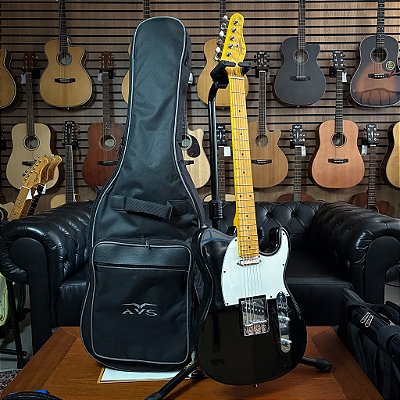Guitarra Tagima TW-55 Tele Preta c/ Bag AVS CH200 - SEMINOVA