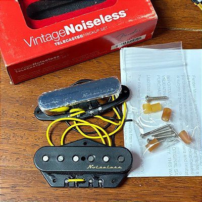 Set de Captadores p/ Guitarra Fender Vintage Noiseless Telecaster Pickup Set 0992116000 - NOS