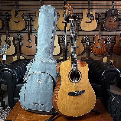Violão Strinberg Galaxy SD301HCR NS Folk Half Cutaway c/ Efeitos e Bag - SEMINOVO