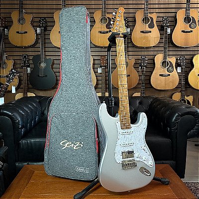 Guitarra Seizi Vintage Budokan Custom Colors Silver Phanton c/ Bag - Tarraxas Gotoh - SEMINOVA
