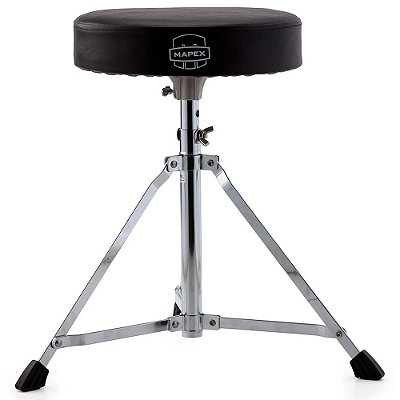 Banco p/ Bateria Mapex T400 com Assento Redondo c/ regulagem de altura