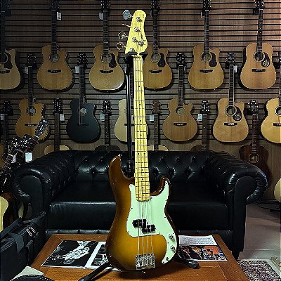 Baixo 4 Cordas Tagima TPB-4 PB Honey Burst - Handmade in Brazil - SEMINOVO