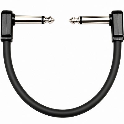 Cabo para Pedal Ernie Ball 6444-1 Flex Patch 15cm Preto - UNIDADE - P10 x P10 L-L
