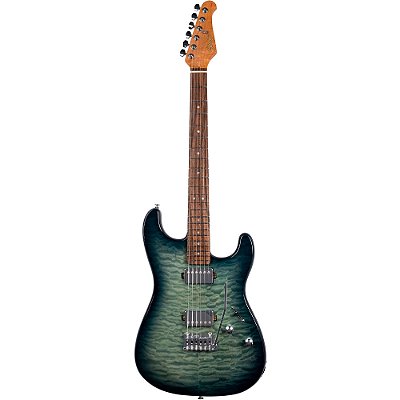 Guitarra Seizi Vintage Ronin Plus Quilted Transparent Blue Chrome c/ Bag