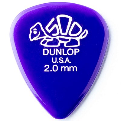 Palheta Dunlop 41-200 Delrin 500 2.00mm - unidade