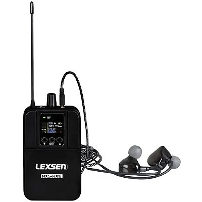 Bodypack IEM Estéreo Lexsen NXS-RX1 - para Sistema de Monitoramento sem Fio