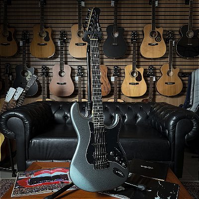 Guitarra Tagima SIXMART Strato HSS Metallic Deep Silver com Efeitos - SEMINOVA