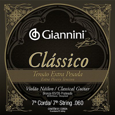 GIANNINI SET OF 4 CAVAQUINHO STRINGS HEAVY TENSION NICKEL MADE IN BRAZIL  COBRA