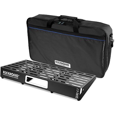 Pedalboard Rockboard QUAD 4.2 61 x 33 cm com Bag - RBO B 4.2 QUAD B