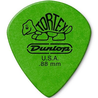 Palheta Dunlop 498-088 Tortex Jazz III XL 0.88mm Verde - Unidade