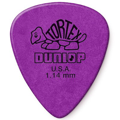 Palheta Dunlop 418-114 Tortex Standard 1.14mm Roxa - Unidade