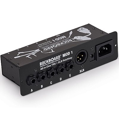 Módulo para Pedalboard Rockboard MOD 1 V2 - All-in-One TRS & XLR, IEC & Barrel Patchbay