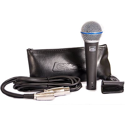 Microfone Dinâmico Supercardioide Lexsen LM-B58A - com cabo 3m