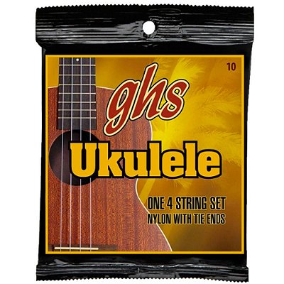 Encordoamento Ukulele GHS Set 10 Hawaiian D-Tuning Clear Nylon