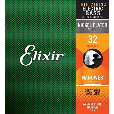 Corda 6a Baixo Dó Elixir .032 Nanoweb Long Scale 15332