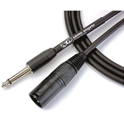 Cabo para Microfone Santo Angelo Ninja NM 3,0m P10 x XLR Macho - Preto