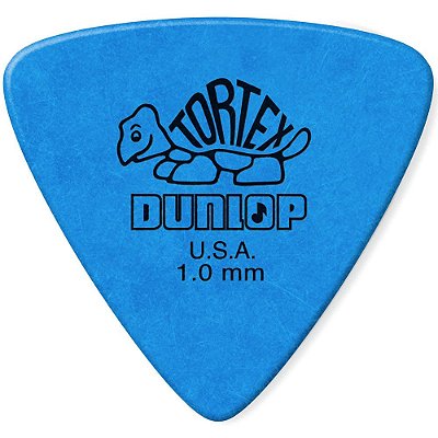 Palheta Dunlop 431R100 Tortex Triangle 1.00mm Azul - 72 unidades