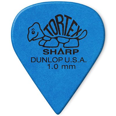 Palheta Dunlop 412R100 Tortex Sharp 1.00mm Azul - 72 unidades