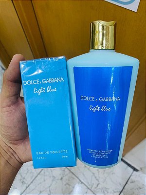 Kit Perfume e Hidratante Ligth Blue 